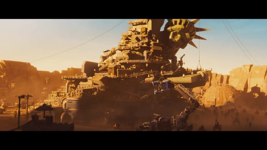 La Statua della Libertà caduta in The Lego Movie 2 - screen