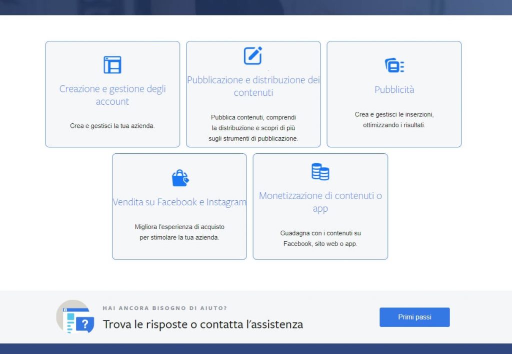 Come contattare l'assistenza business di Facebook