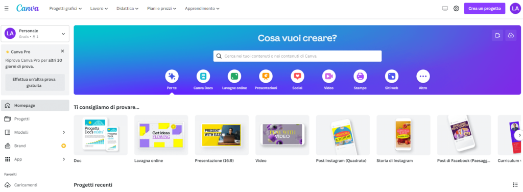 Canva: software di editing video online