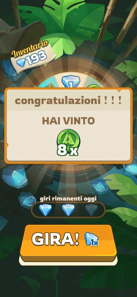 Guadagna Atlas Bucks girando la ruota con i diamanti