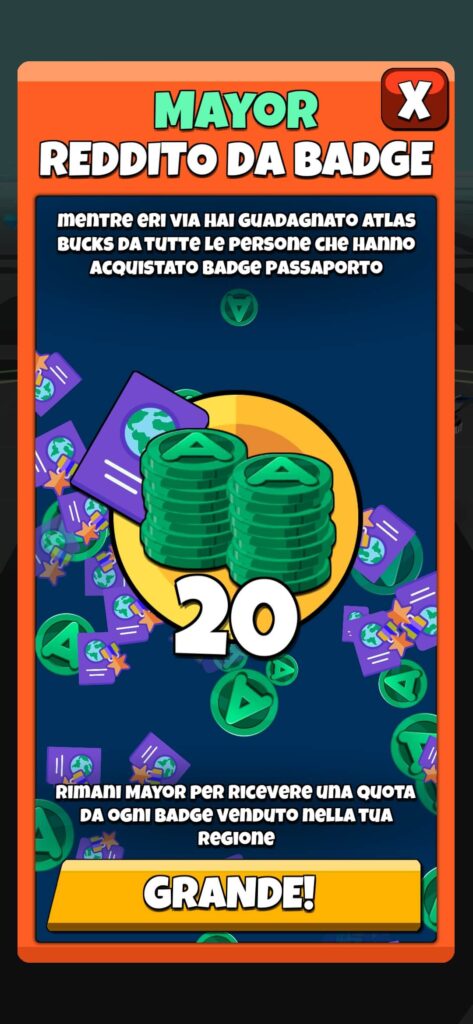 Guadagna Atlas Bucks come sindaco della città