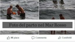 Foto ed informazioni sul parto avvenuto nel Mar Rosso con un dottore a fianco