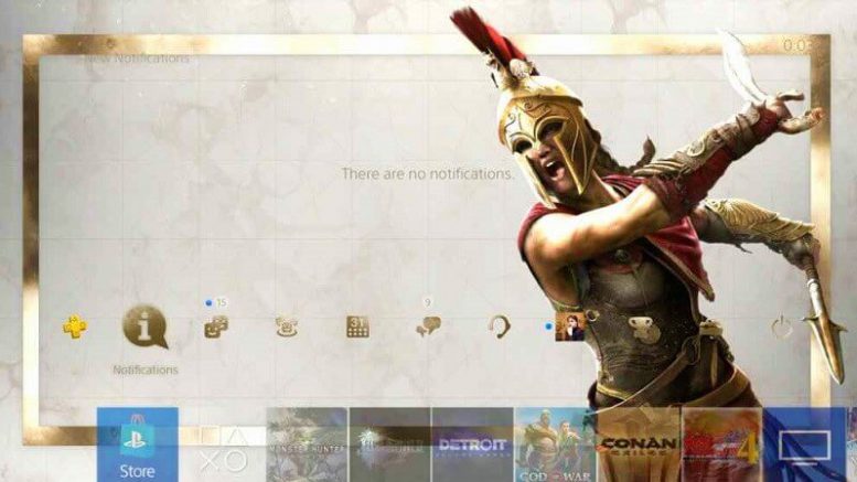 Tema dinamico gratuito per PS4 di Assassin's Creed Odyssey