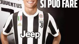 Cristiano Ronaldo con la maglia della juventus, un trasferimento da fantacalcio