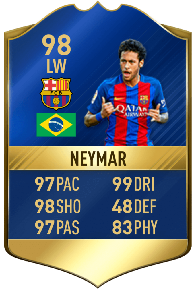 Neymar Jr TOTS su FIFA 17
