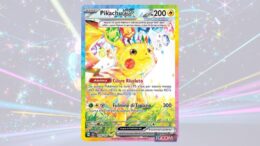 Carta Pikachu Ex alternative di Pokémon Scintille Folgoranti